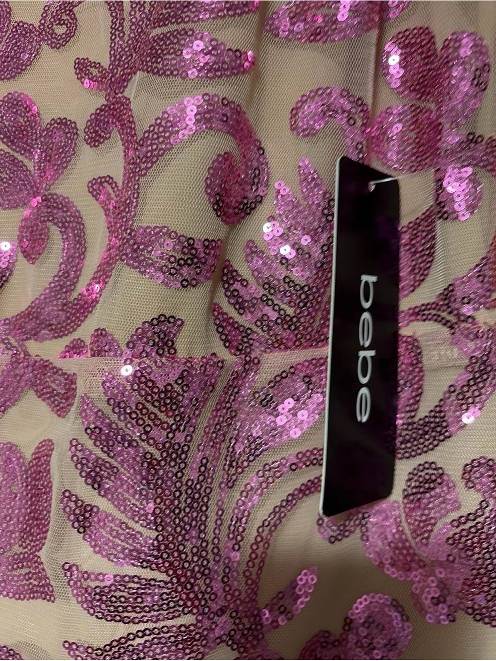 BEBE Women's Sequin Dress (L) - Picture 4 of 8